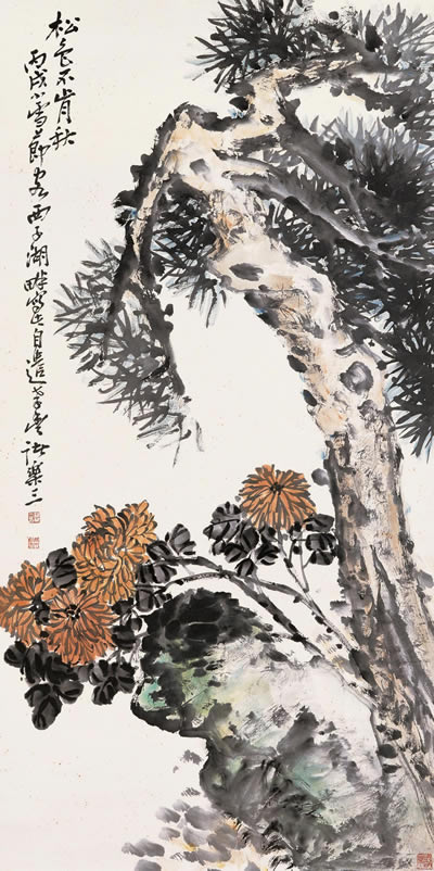 中国花鸟画大师,现代浙派首领人吴茀之出生